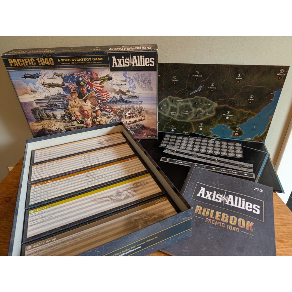 Axis & Allies Pacific 1940 2nd Edition WWII Strategy Board Game Avalon Hill